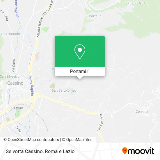 Mappa Selvotta Cassino