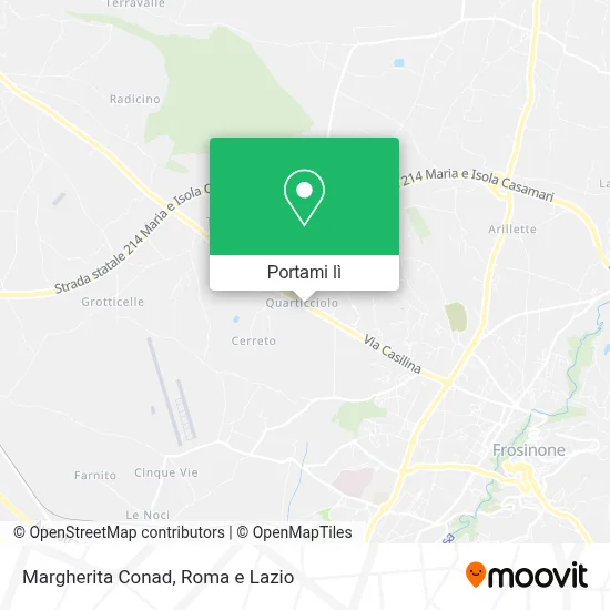 Mappa Margherita Conad