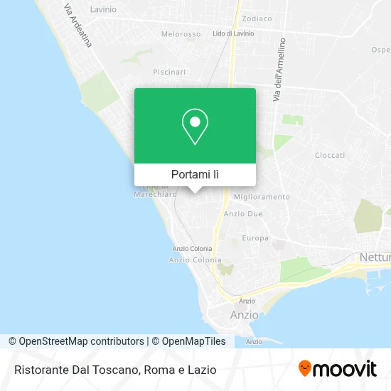 Mappa Ristorante Dal Toscano