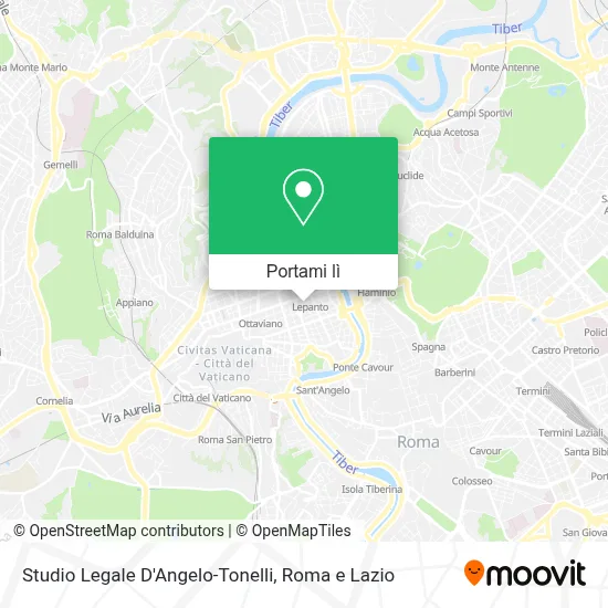 Mappa Studio Legale D'Angelo-Tonelli