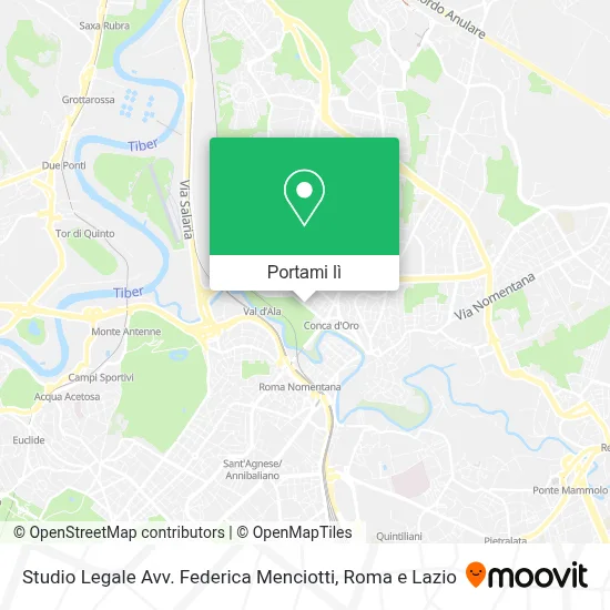 Mappa Studio Legale Avv. Federica Menciotti