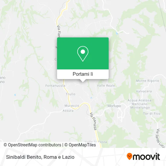 Mappa Sinibaldi Benito