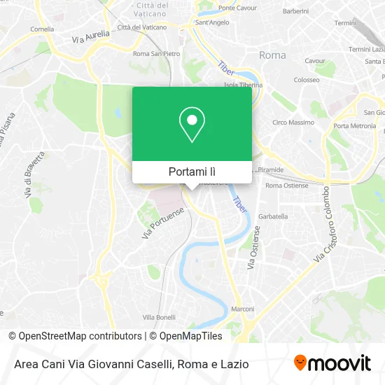 Mappa Area Cani Via Giovanni Caselli