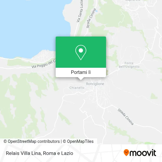 Mappa Relais Villa Lina