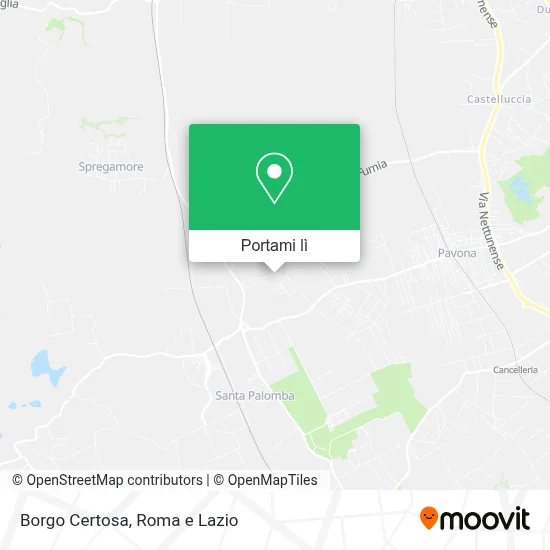 Mappa Borgo Certosa