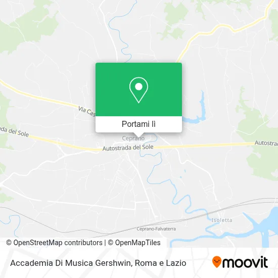Mappa Accademia Di Musica Gershwin