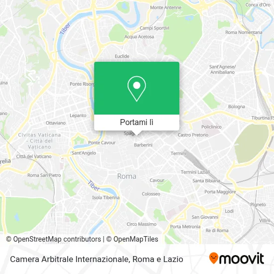 Mappa Camera Arbitrale Internazionale