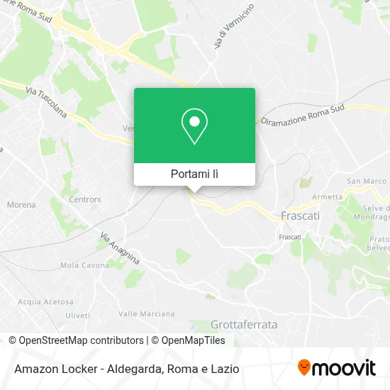 Mappa Amazon Locker - Aldegarda