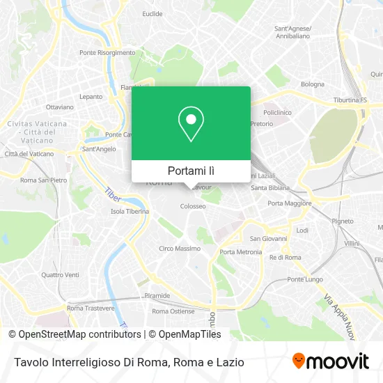 Mappa Tavolo Interreligioso Di Roma
