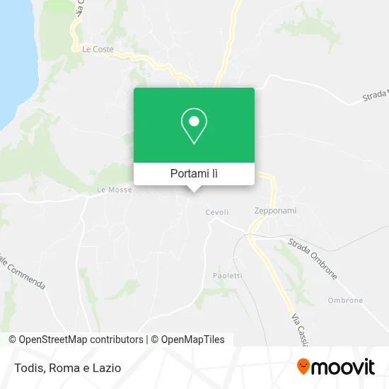 Mappa Todis