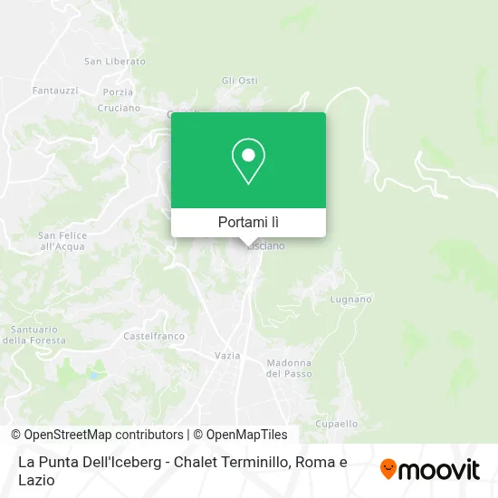 Mappa La Punta Dell'Iceberg - Chalet Terminillo