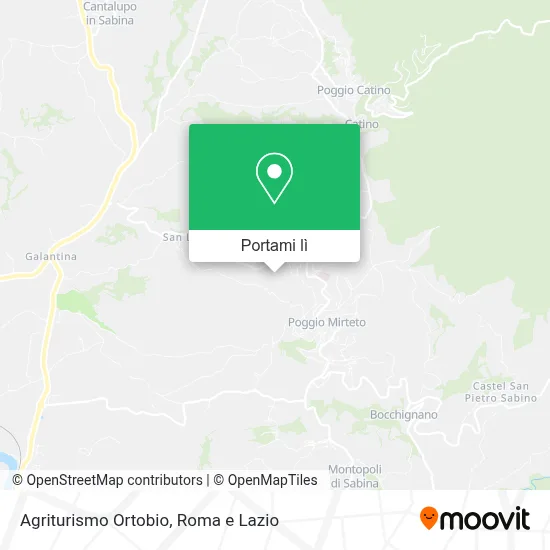Mappa Agriturismo Ortobio