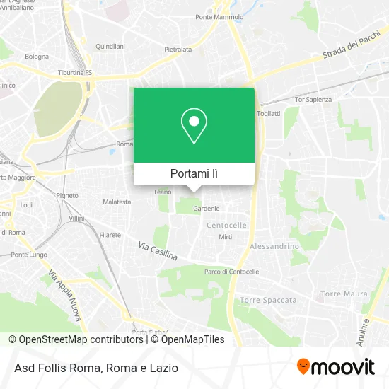 Mappa Asd Follis Roma