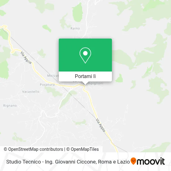 Mappa Studio Tecnico - Ing. Giovanni Ciccone