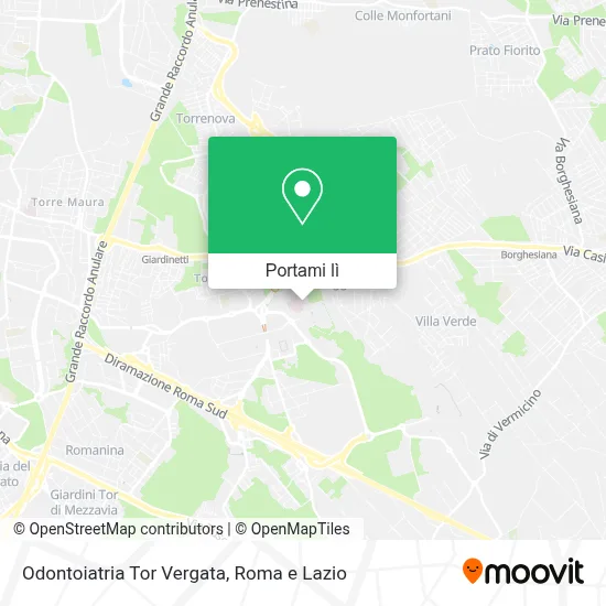 Mappa Odontoiatria Tor Vergata