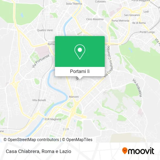 Mappa Casa Chiabrera