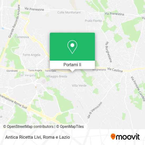 Mappa Antica Ricetta Livi