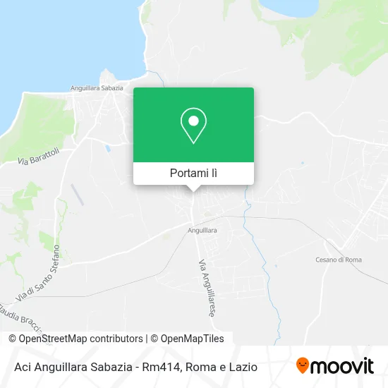 Mappa Aci Anguillara Sabazia - Rm414