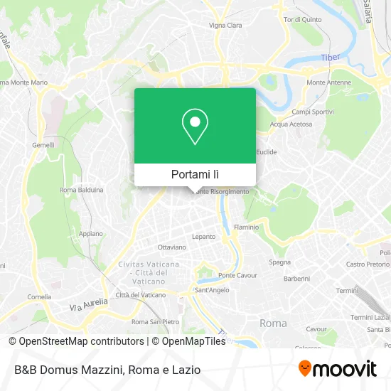 Mappa B&B Domus Mazzini