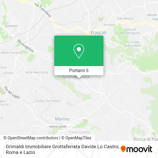 Mappa Grimaldi Immobiliare Grottaferrata Davide Lo Castro