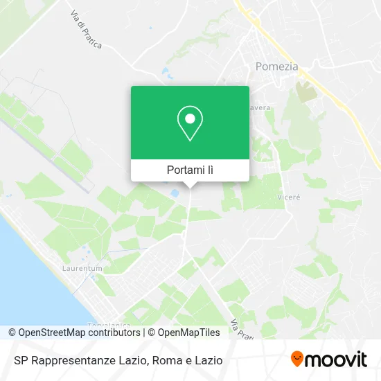 Mappa SP Rappresentanze Lazio