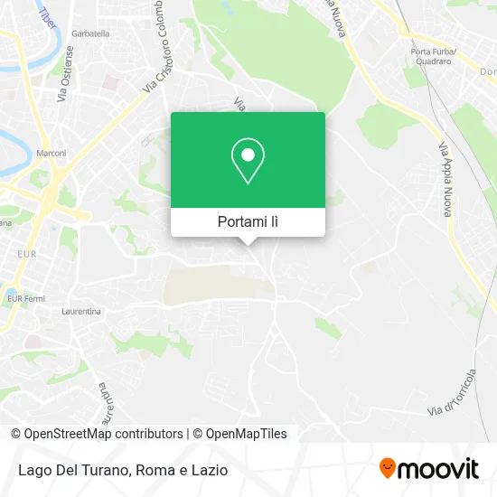Mappa Lago Del Turano