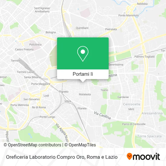 Mappa Oreficeria Laboratorio Compro Oro
