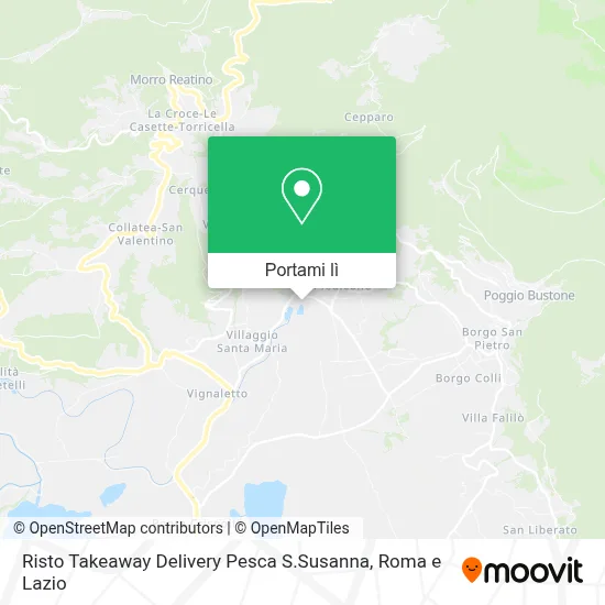 Mappa Risto Takeaway Delivery Pesca S.Susanna