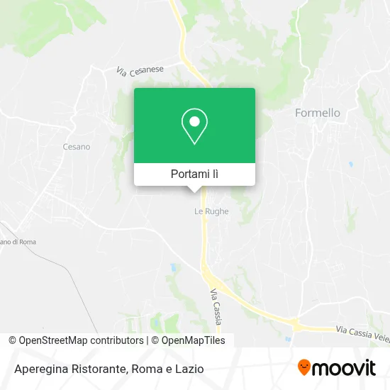 Mappa Aperegina Ristorante
