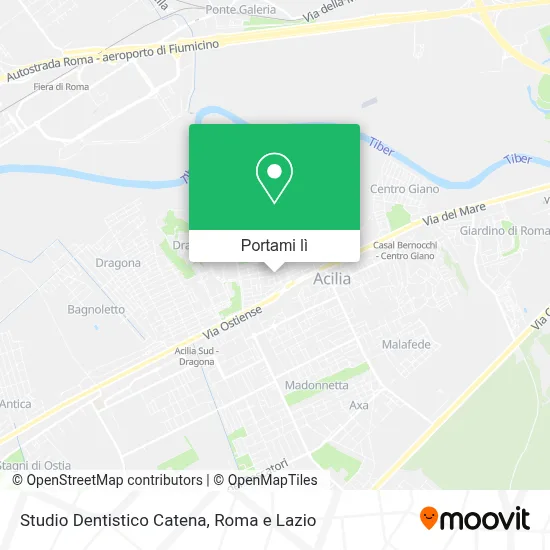 Mappa Studio Dentistico Catena