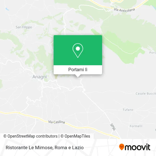 Mappa Ristorante Le Mimose