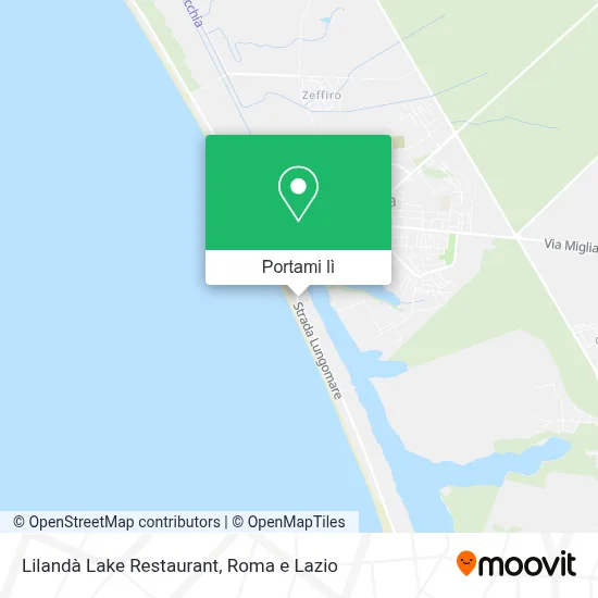 Mappa Lilandà Lake Restaurant