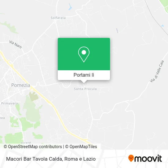 Mappa Macori Bar Tavola Calda