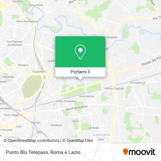 Mappa Punto Blu Telepass