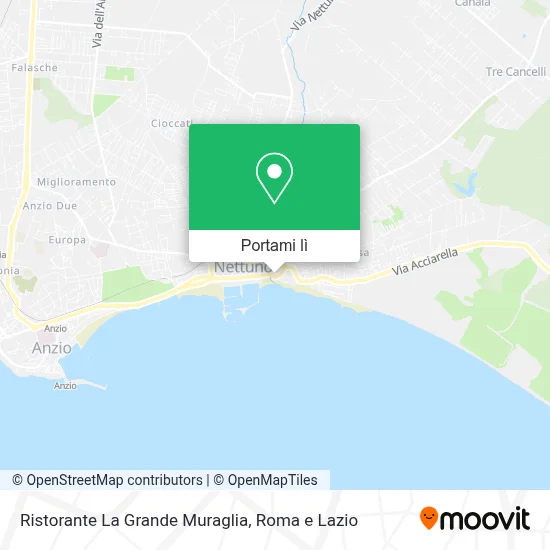 Mappa Ristorante La Grande Muraglia