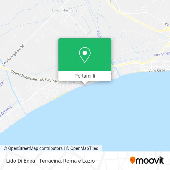 Mappa Lido Di Enea - Terracina