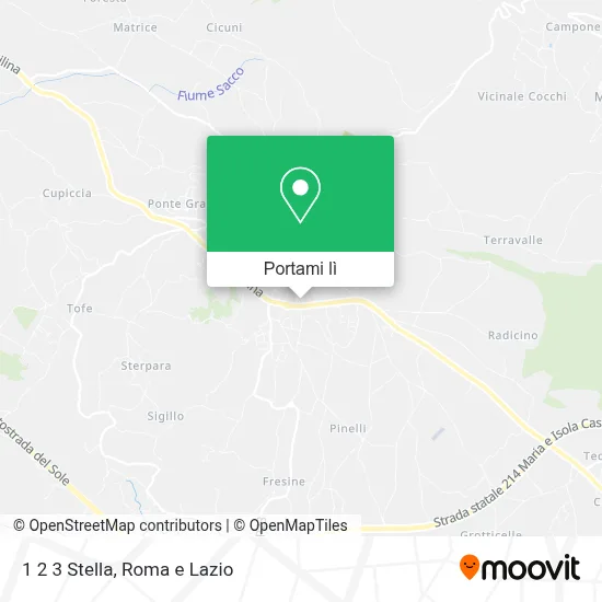 Mappa 1 2 3 Stella