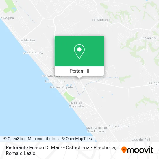 Mappa Ristorante Fresco Di Mare - Ostricheria - Pescheria