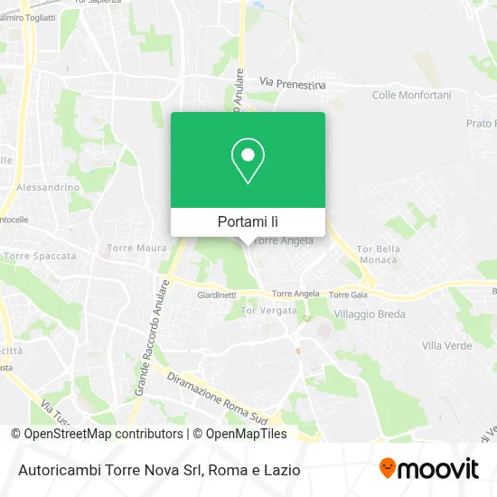 Mappa Autoricambi Torre Nova Srl