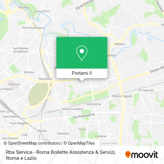 Mappa Rba Service - Roma Bollette Assistenza & Servizi