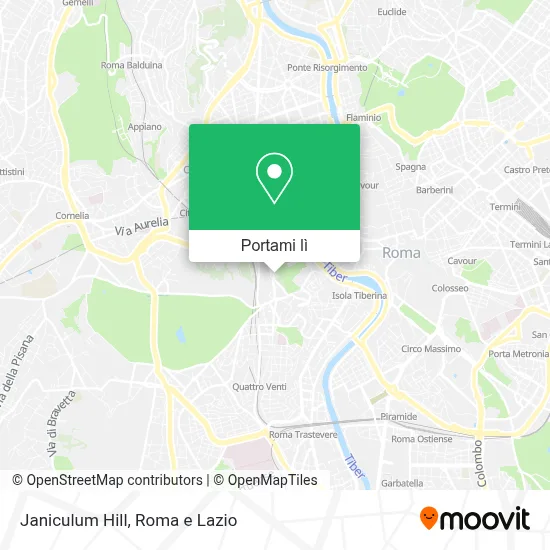 Mappa Janiculum Hill