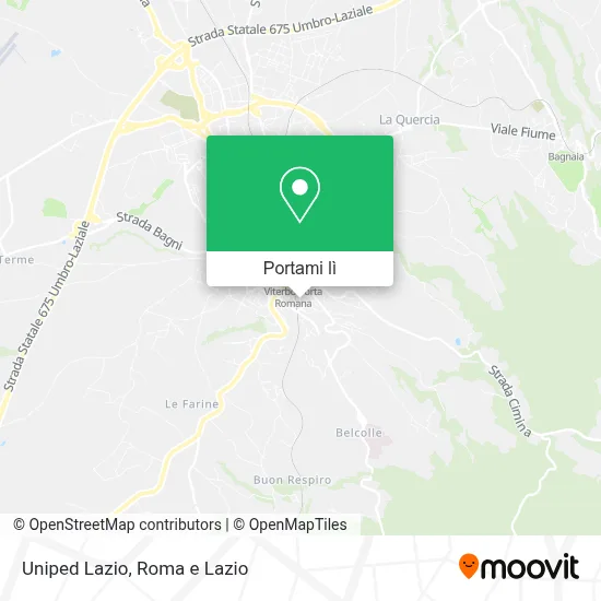 Mappa Uniped Lazio