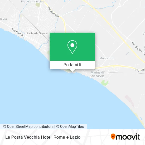 Mappa La Posta Vecchia Hotel