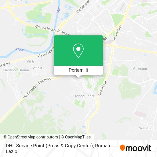 Mappa DHL Service Point (Press & Copy Center)