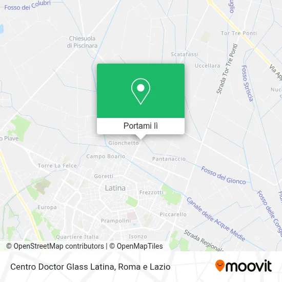 Mappa Centro Doctor Glass Latina