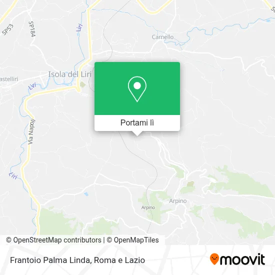 Mappa Frantoio Palma Linda