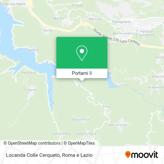 Mappa Locanda Colle Cerqueto