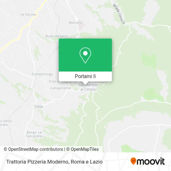 Mappa Trattoria Pizzeria Moderno