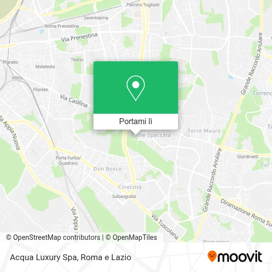 Mappa Acqua Luxury Spa