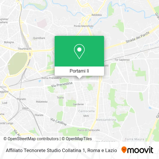 Mappa Affiliato Tecnorete Studio Collatina 1